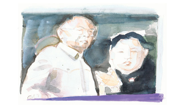 Titelbilder der Süddeutschen Zeitung, Maria Lentzen, Der verstorbenen Kim-Jong-il mit seinem Sohn Kim-Jong-un in Nordkorea